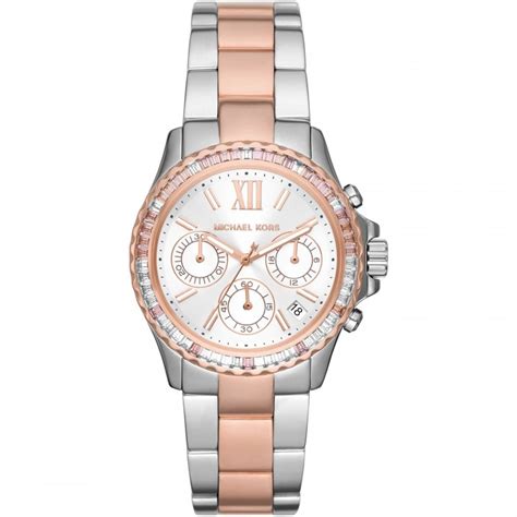 two tone michael kors watch|michael kors everest chronograph.